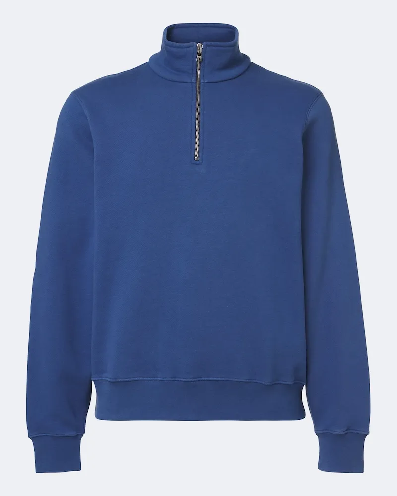 Orlebar Brown Sweatshirt Wyatt aus Baumwoll-Jersey Blau