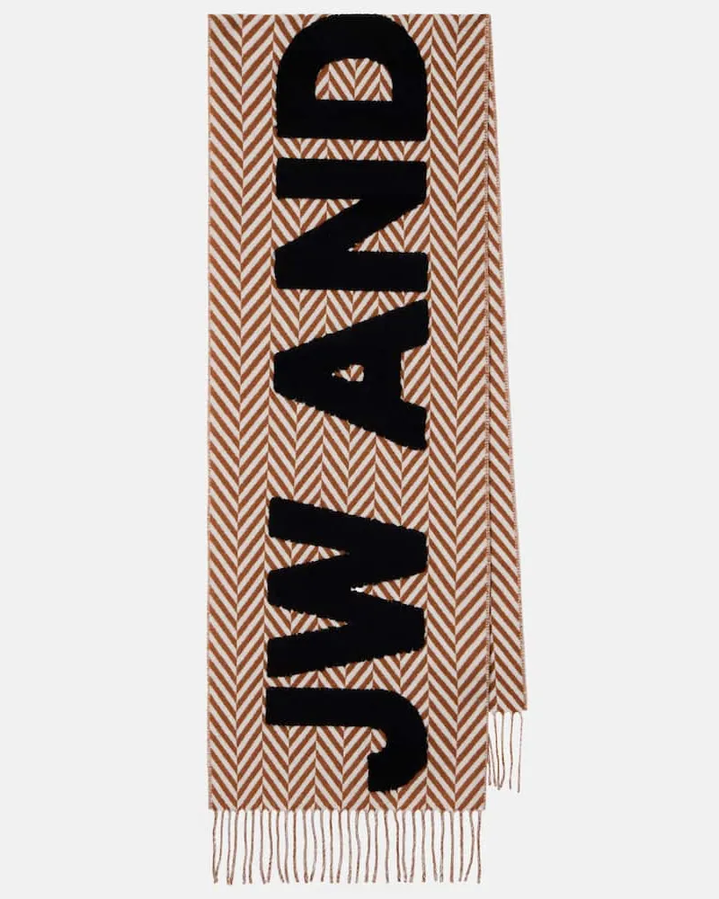 J.W.Anderson Schal aus einem Wollgemisch Braun