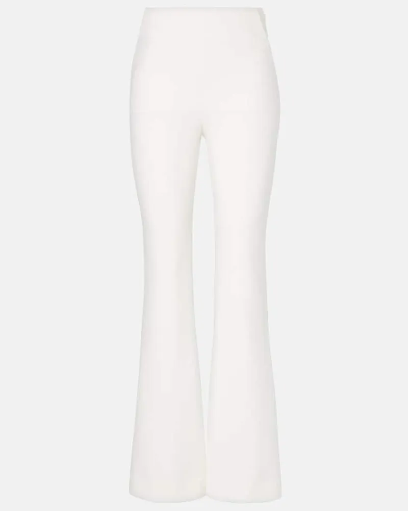 Roland Mouret High-Rise-Schlaghose Weiß