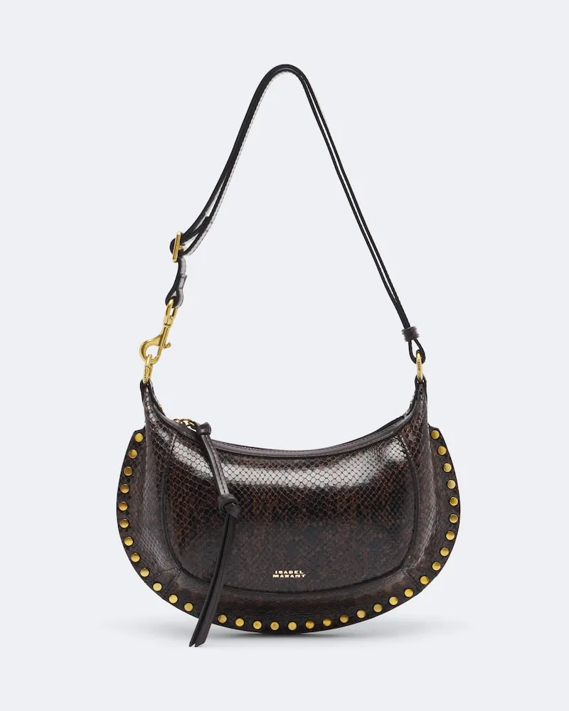 Isabel Marant Schultertasche Oskan Small aus Leder Braun