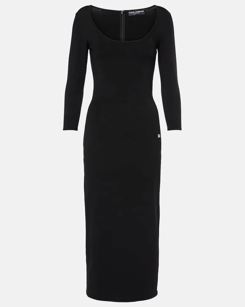 Dolce & Gabbana Midikleid Schwarz