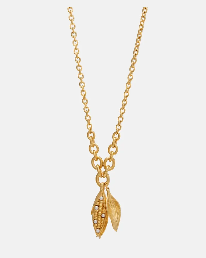 Chloé Chloé Halskette mit Zierperlen Gold
