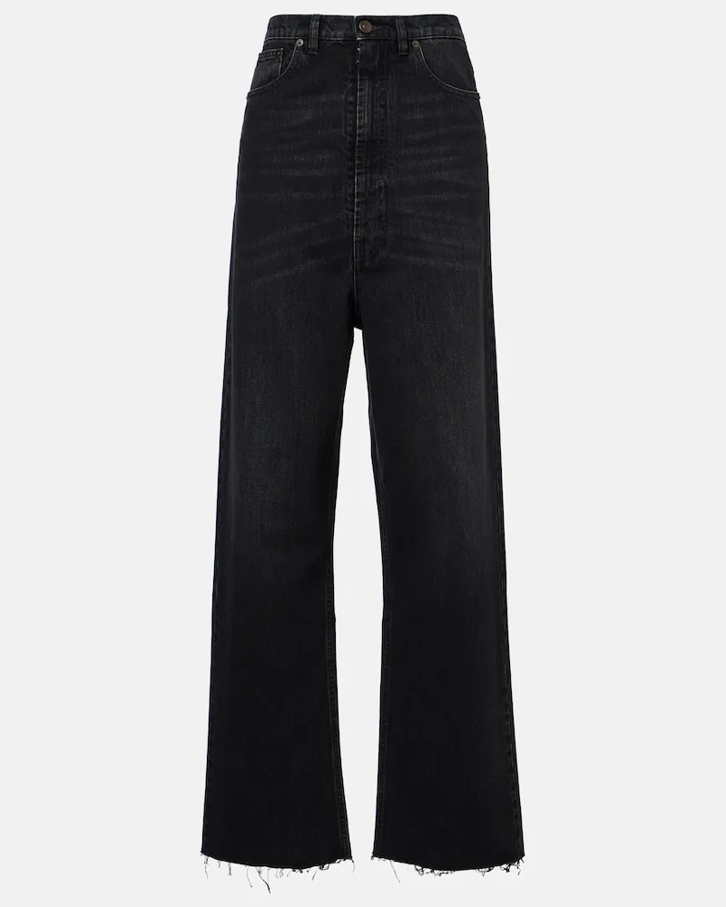 Maison Margiela Jeans mit weitem Bein Schwarz