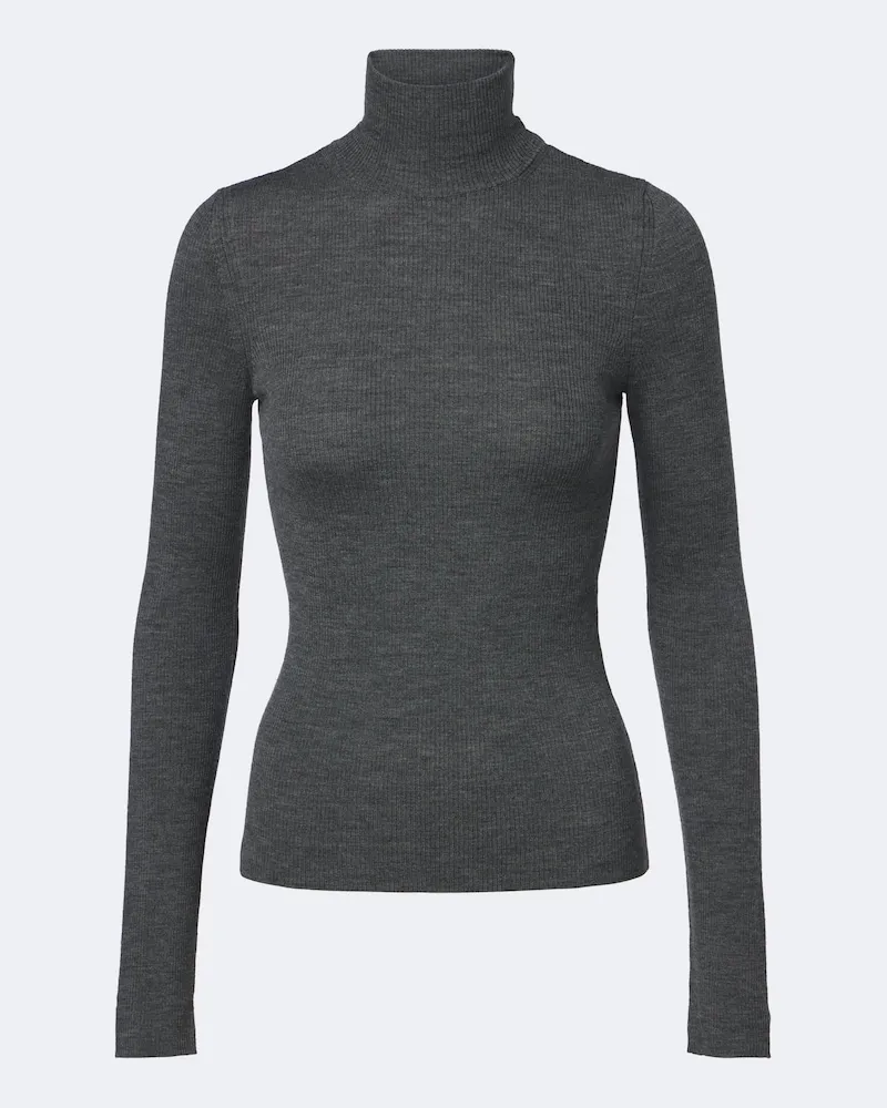 Max Mara Pullover aus Schurwolle Grau