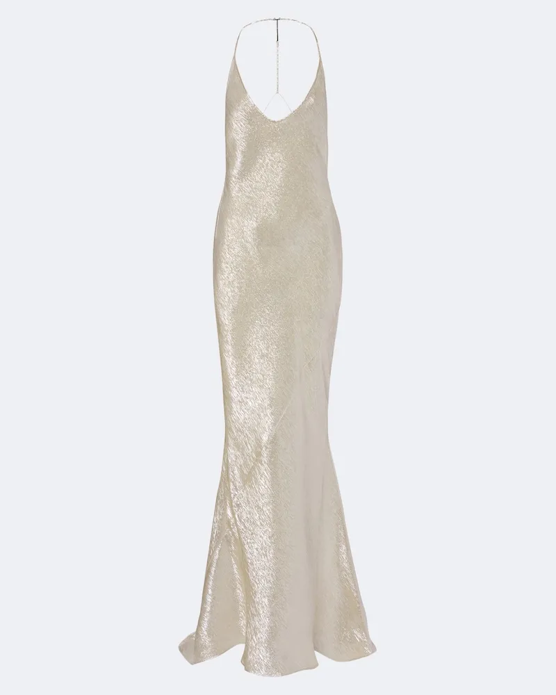 Tom Ford Robe aus Lamé Gold