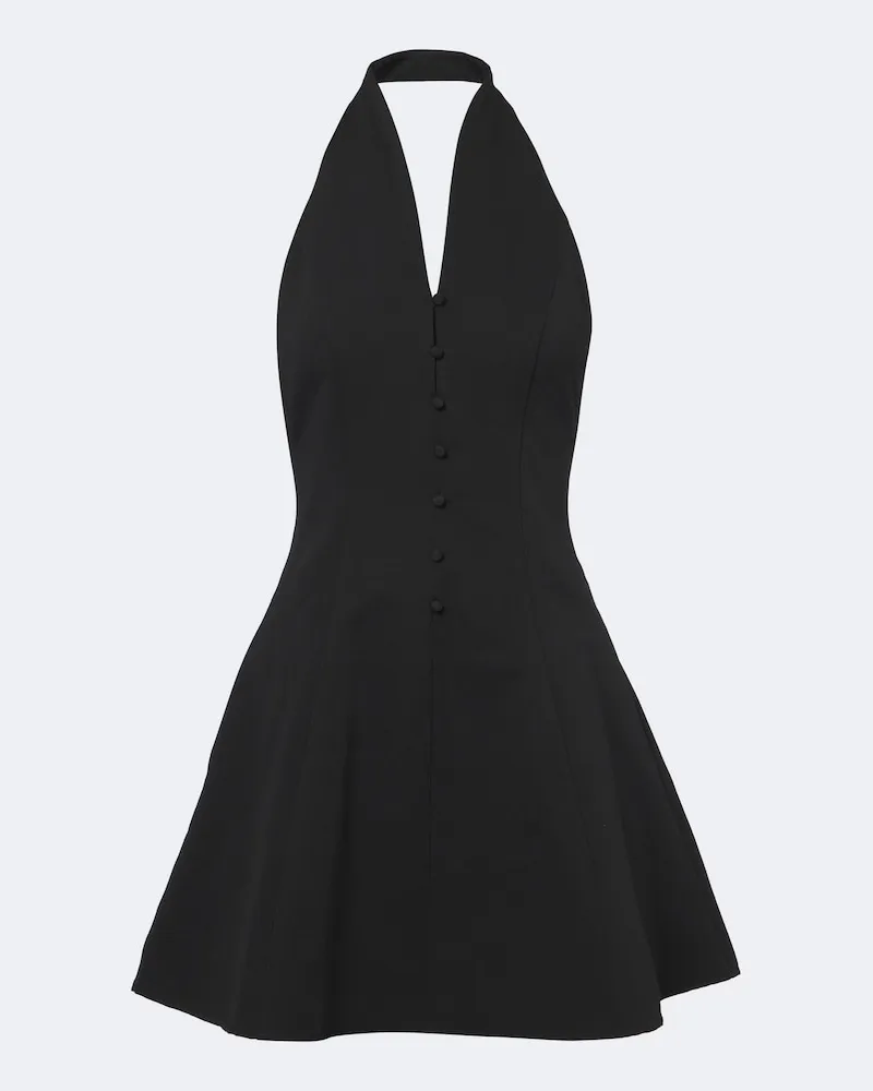 STAUD Minikleid Stella aus einem Baumwollgemisch Schwarz