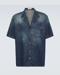 Valentino Garavani Hemd aus Chambray Blau