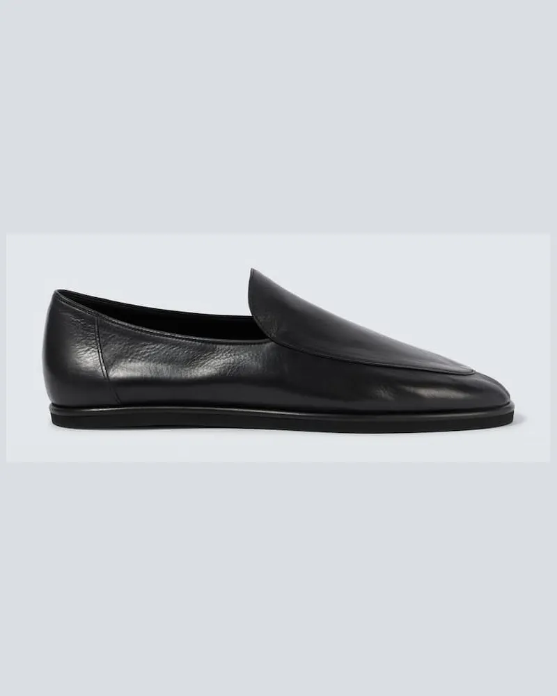 AURALEE Loafers aus Leder Schwarz