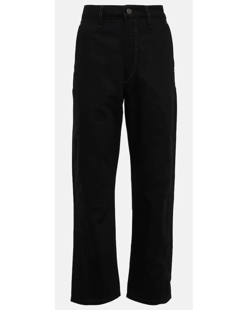 Christophe Lemaire Mid-Rise Straight Jeans Schwarz