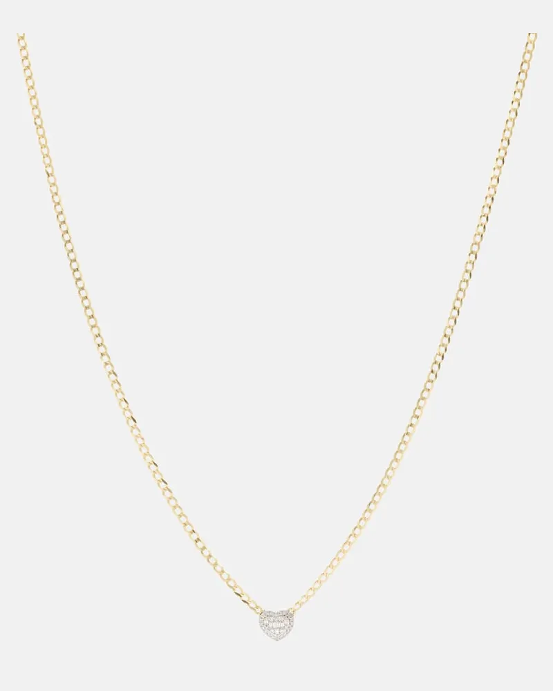 Stone & Strand Halskette aus 10kt Gelbgold mit Diamanten Gold