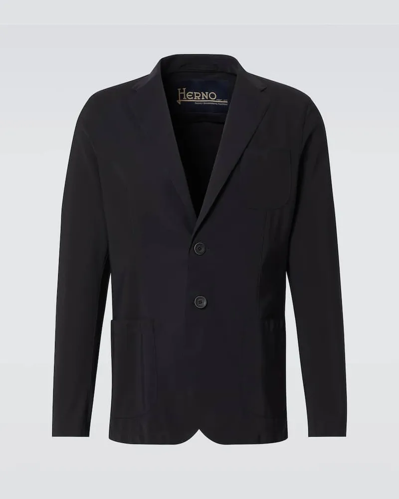 Herno Blazer aus Scuba Schwarz