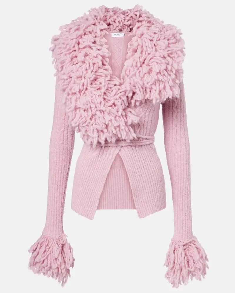 ATTICO Cardigan aus Strick Rosa