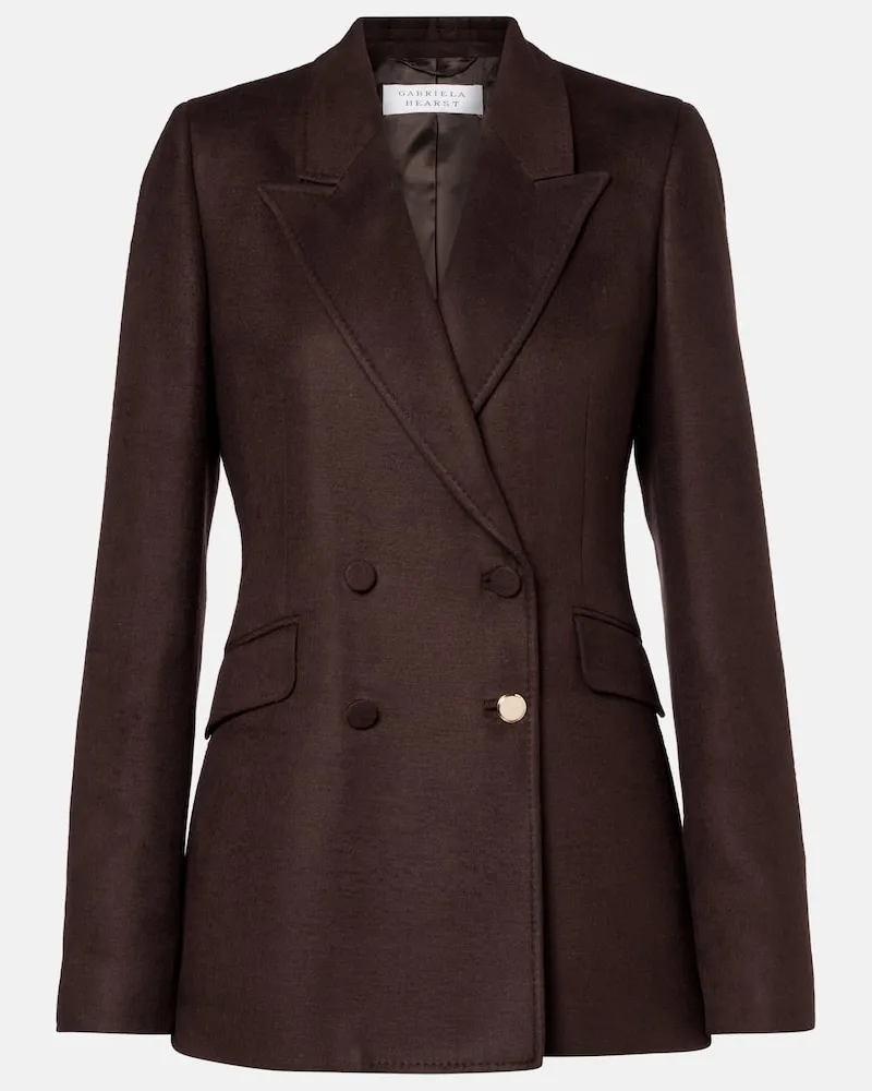 Gabriela Hearst Blazer Stephanie aus Seide Braun