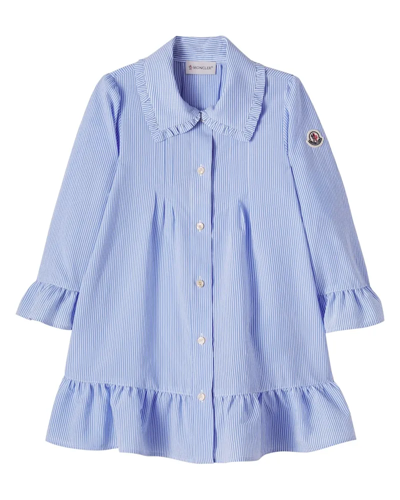 Moncler Hemdblusenkleid Blau