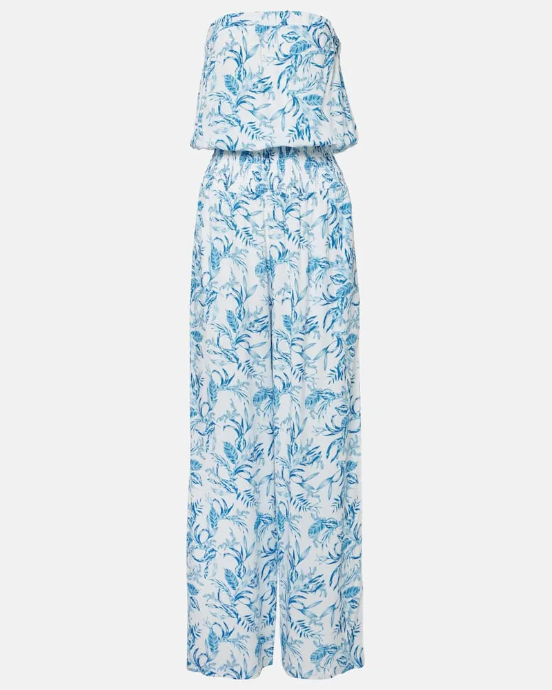 Melissa Odabash Jumpsuit Naomi aus Baumwolle Blau