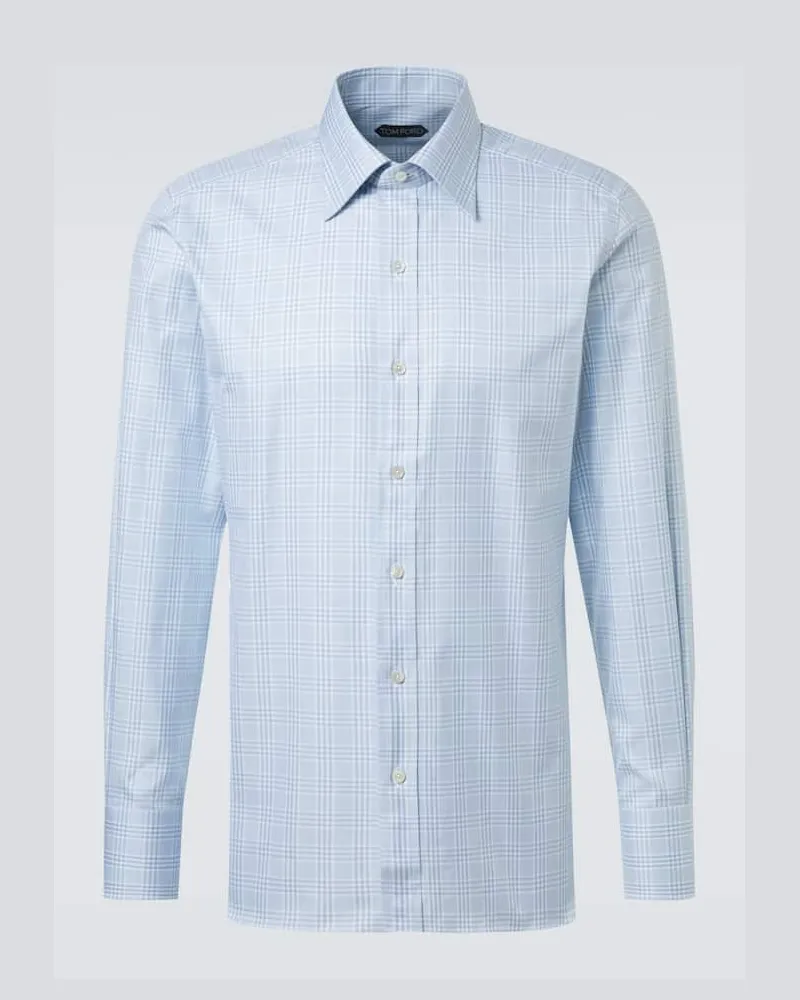 Tom Ford Hemd aus Baumwolle Blau