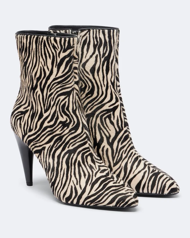Isabel Marant Ankle Boots Jany aus Leder Schwarz
