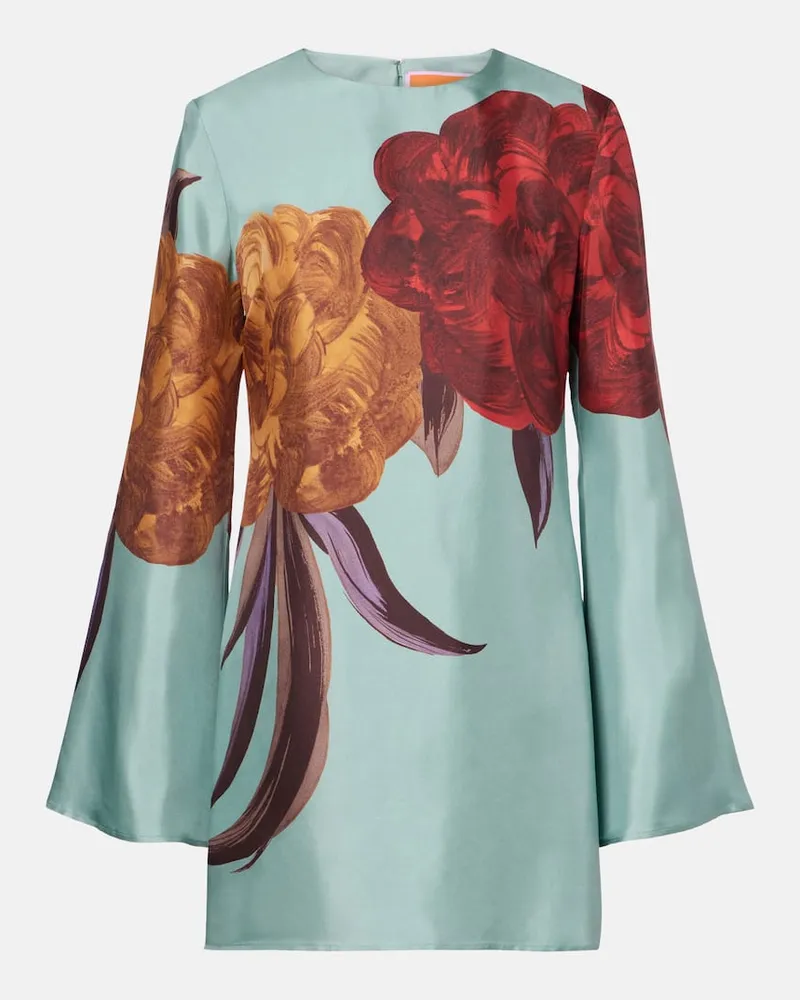 La DoubleJ Minikleid Supremes Swing aus Seide Multicolor