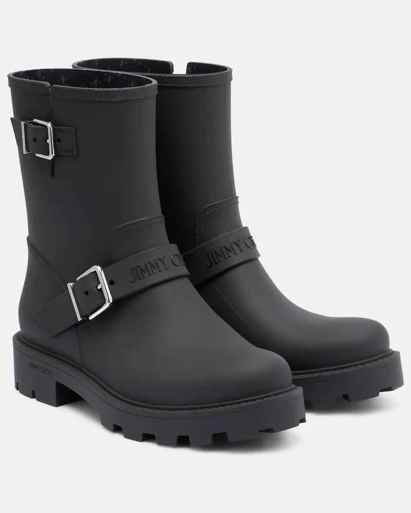 Jimmy Choo Bikerstiefel Schwarz