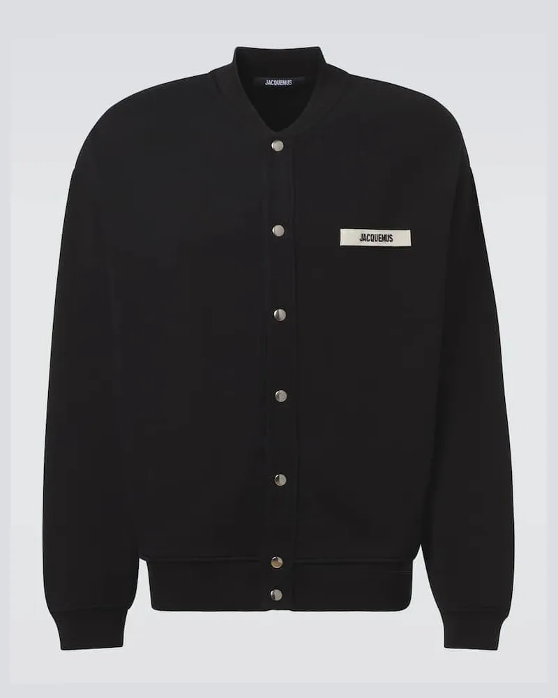 Jacquemus Cardigan aus Baumwolle Schwarz