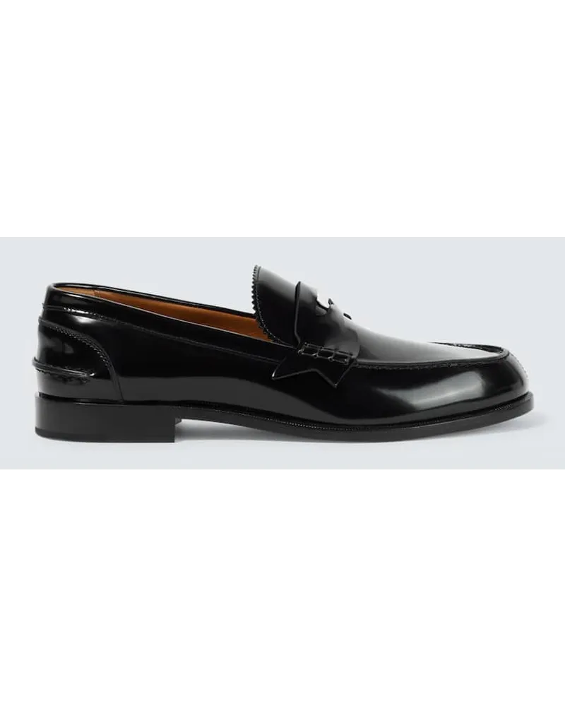 Christian Louboutin Loafers aus Leder Schwarz