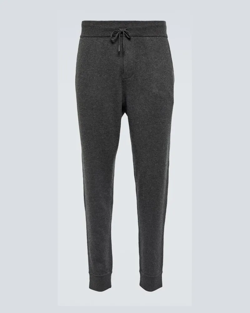 Ralph Lauren Jogginghose aus Wolle und Kaschmir Grau