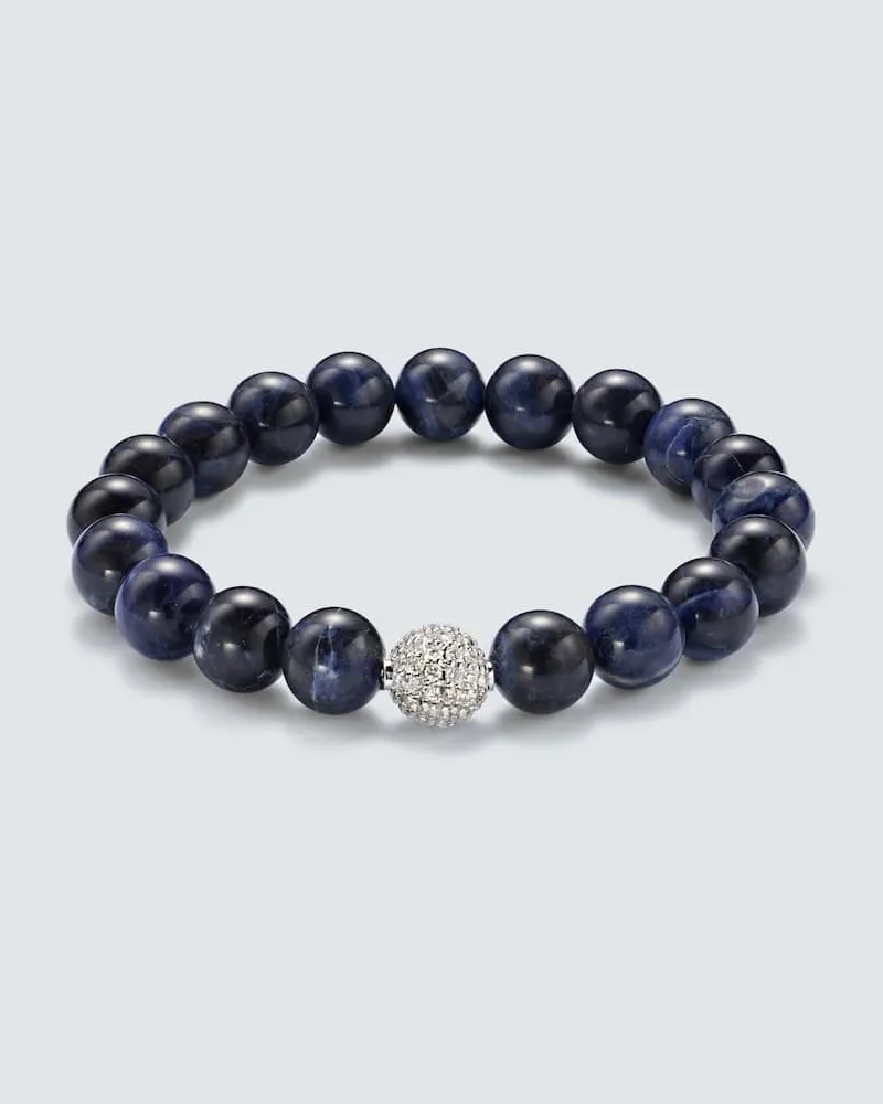 Sydney Evan Armband aus Soladith mit 14kt Weißgold und Diamanten Silber