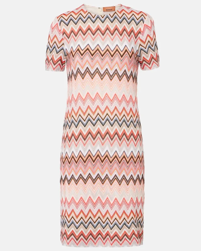 Missoni Minikleid aus Häkelstrick Multicolor