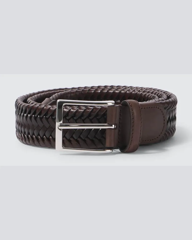 Rubinacci Gürtel aus Leder Braun