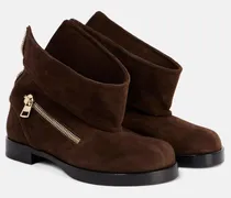 Bikerstiefel aus Veloursleder