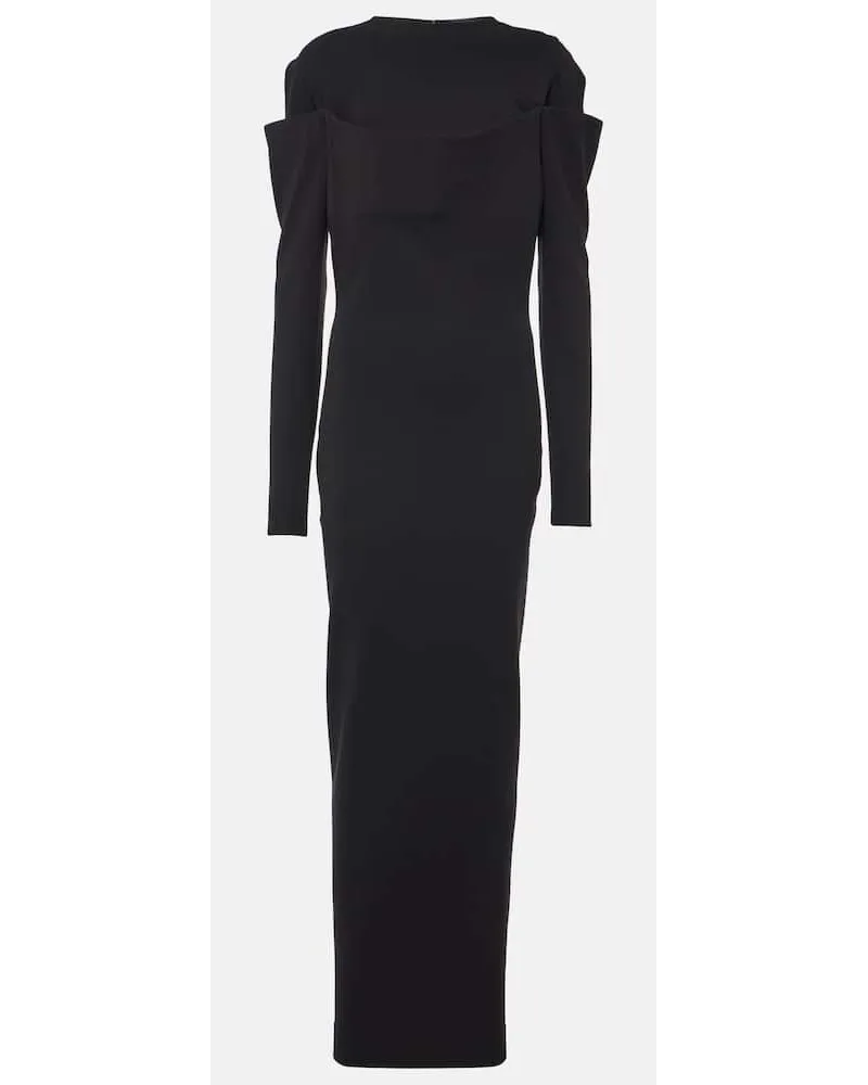 Jacquemus Maxikleid Sabre aus Jersey Schwarz