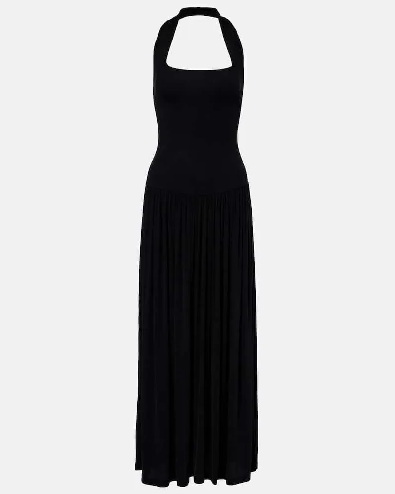 Aya Muse Maxikleid Quill Schwarz