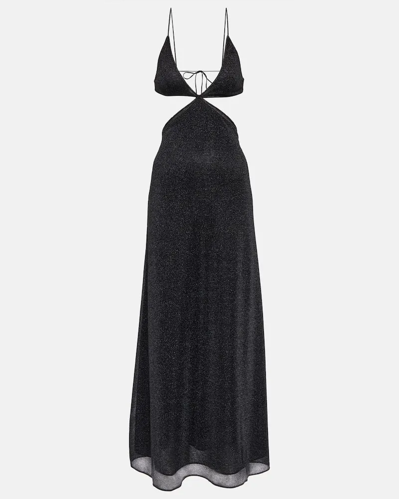 Oséree Oséree Maxikleid Lumière Schwarz
