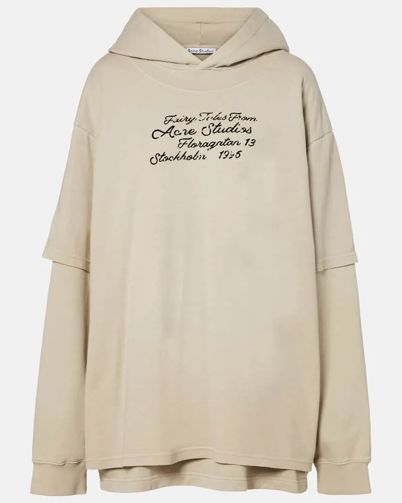 Acne Studios Sweatshirt aus Baumwolle Beige