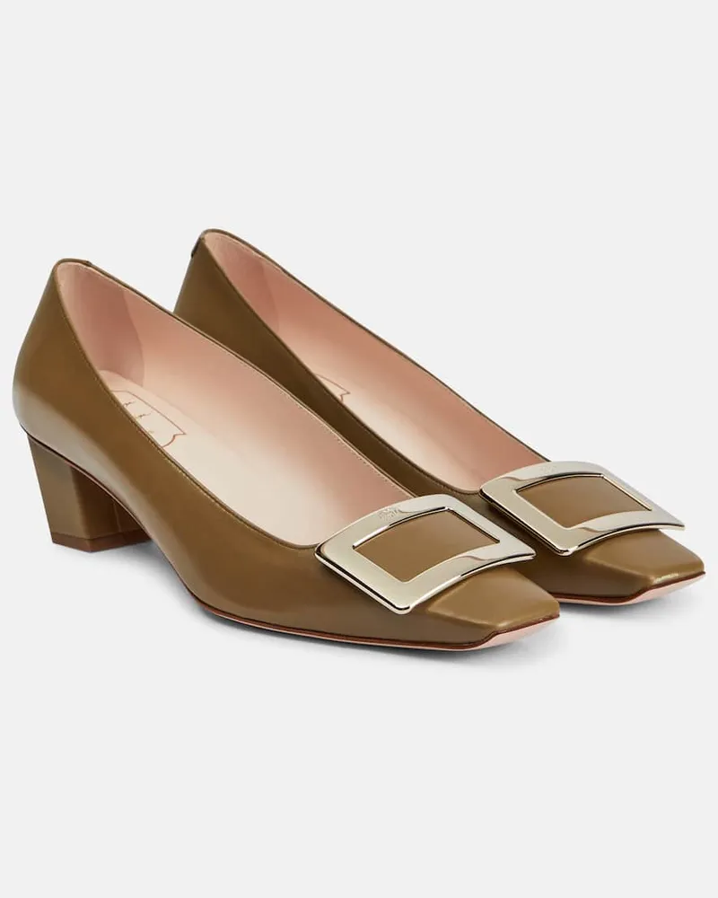 Roger Vivier Pumps Belle Vivier 45 aus Leder Grün