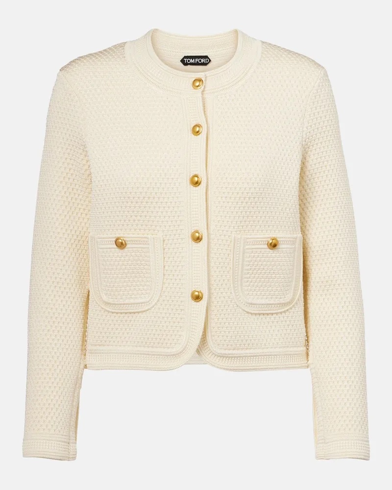 Tom Ford Cardigan Chasseur Weiß