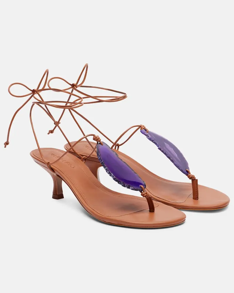 FARM Rio Verzierte Sandalen 60 aus Leder Braun