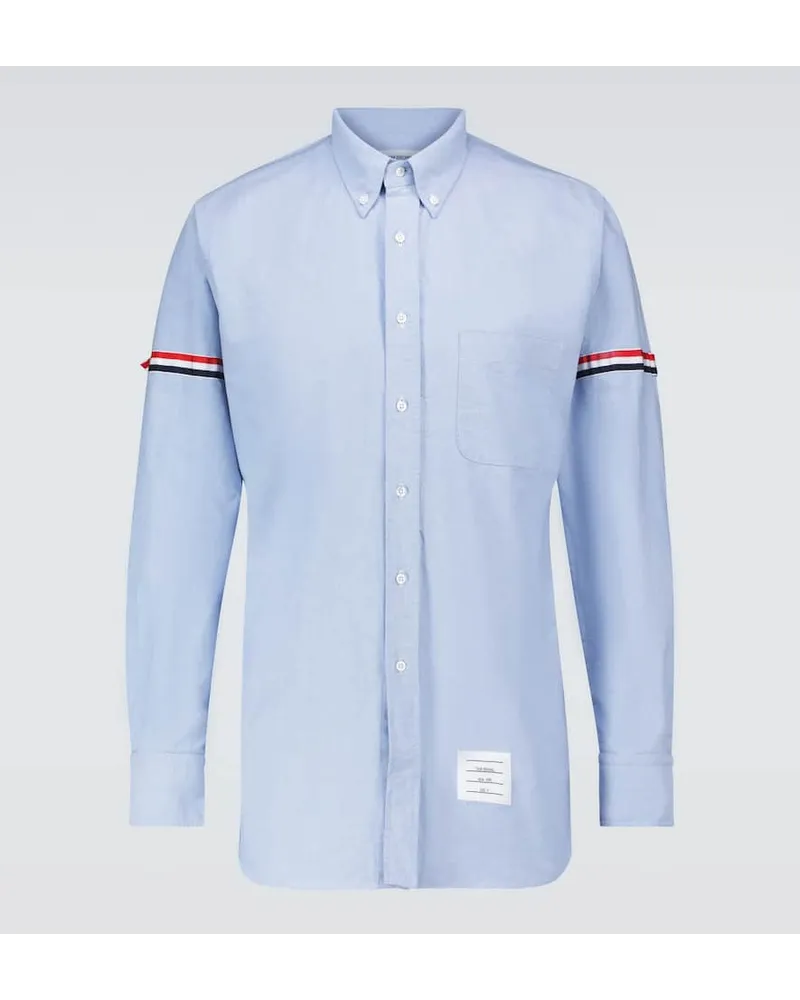 Thom Browne Hemd aus Baumwolle Blau