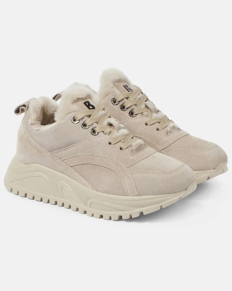 Bogner Sneakers New Malaga aus Veloursleder Weiß