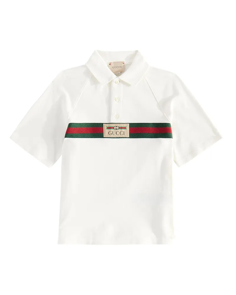 Gucci Polohemd aus Piqué Weiß