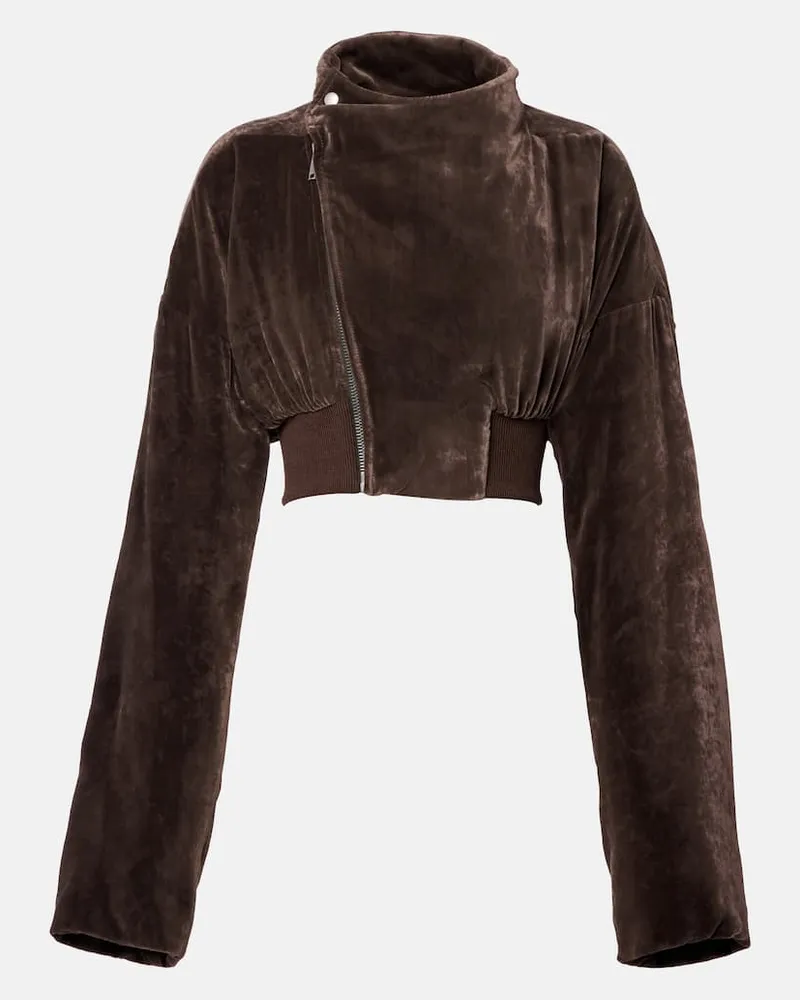 Rick Owens Cropped-Jacke Hollywood Braun