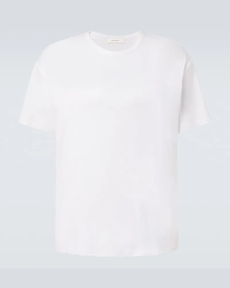 Umit Benan T-Shirt James aus Baumwoll-Jersey Weiß