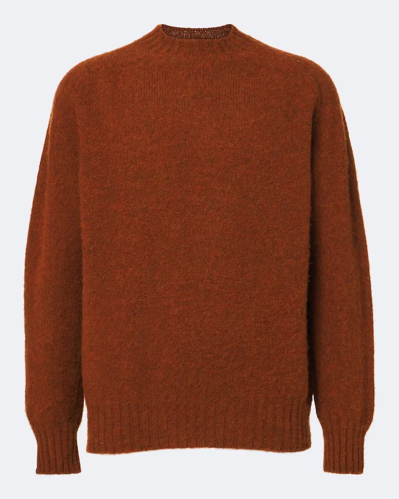 Sunspel Pullover aus Wolle Orange
