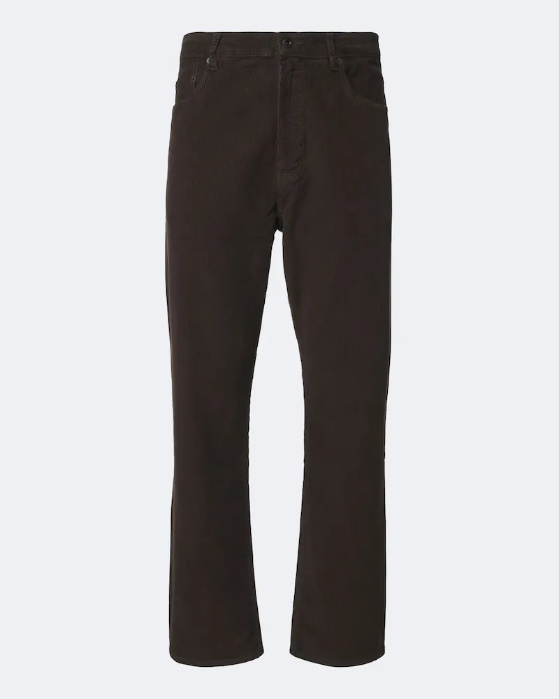 Studio Nicholson Gerade Hose '90s aus Baumwoll-Cord Braun