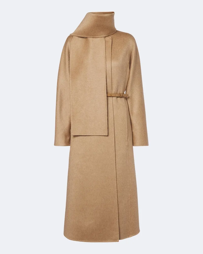 Max Mara Mantel aus Kamelhaar und Mohair Beige