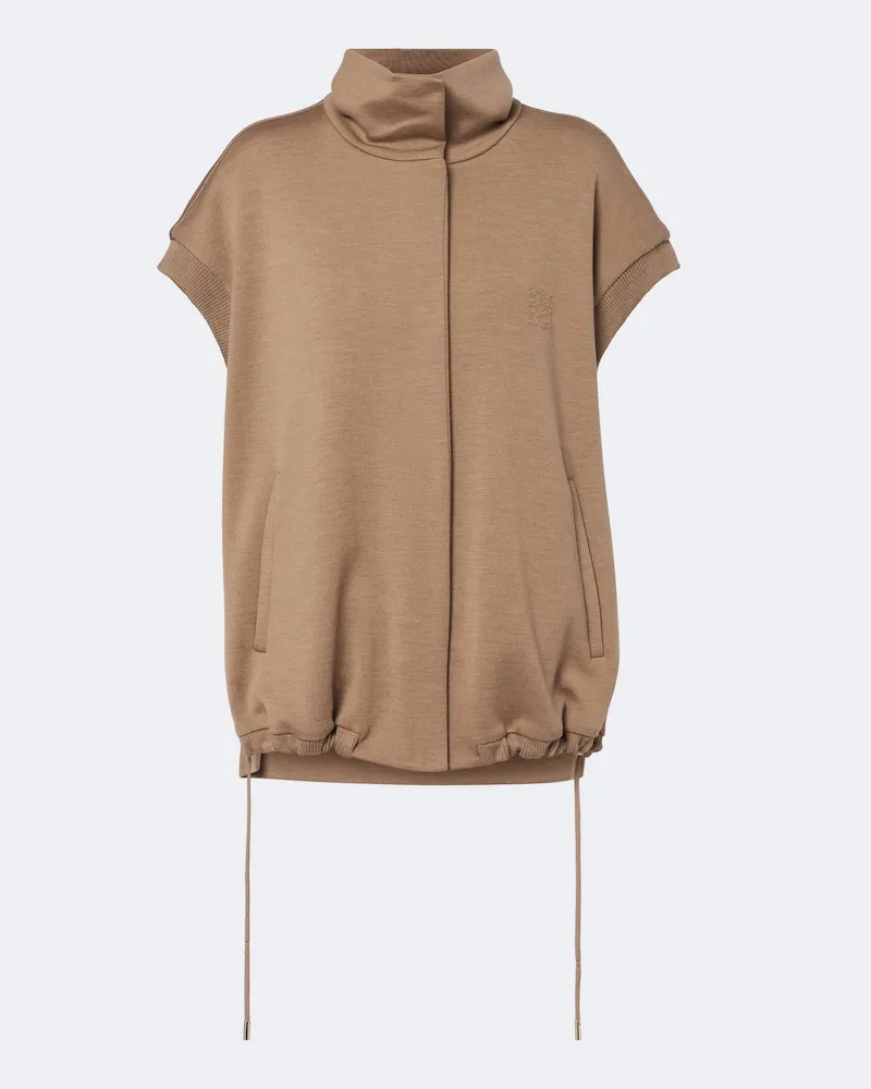 Max Mara Weste aus Schurwolle Beige