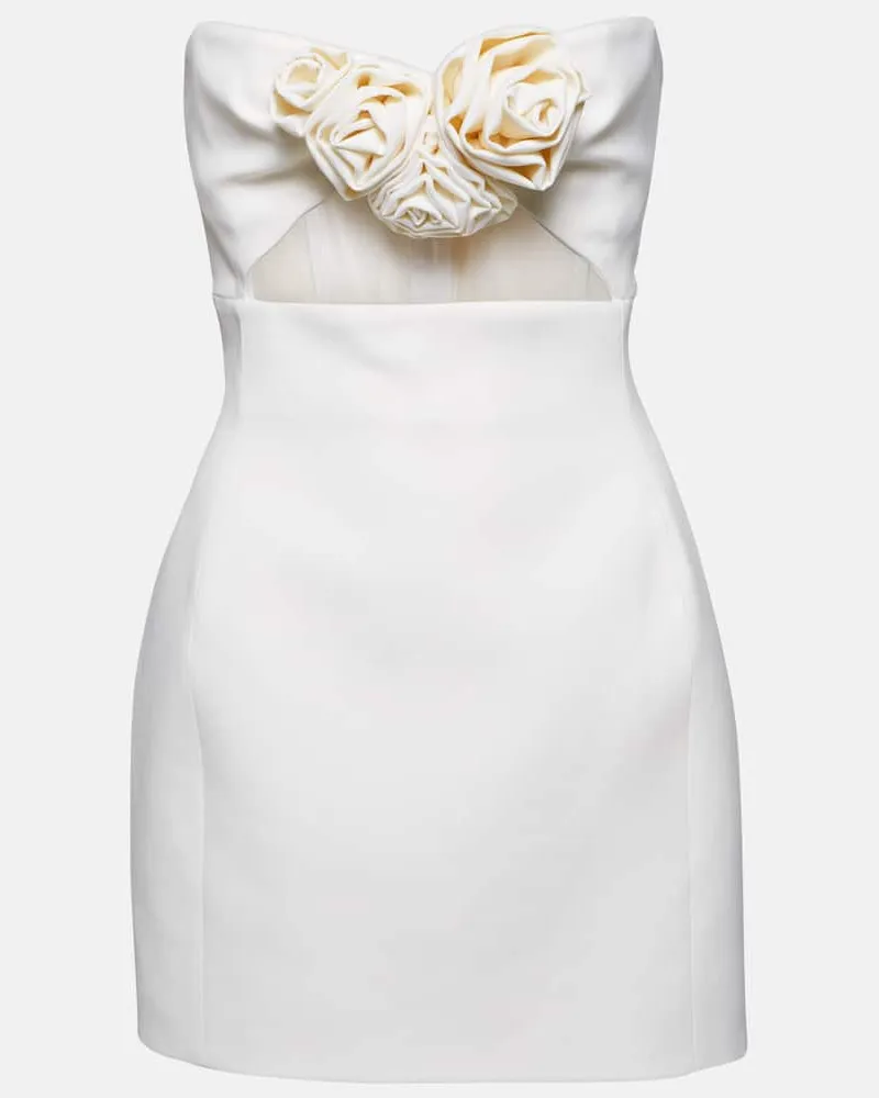 Magda Butrym Bustier-Kleid aus Wolle Weiß