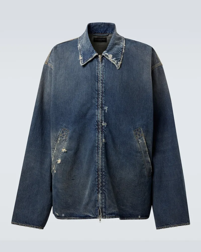 Balenciaga Jeansjacke Blau