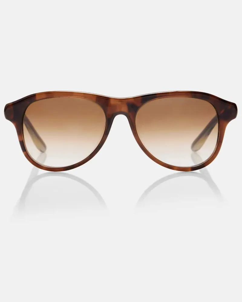 Brunello Cucinelli Eckige Sonnenbrille Braun
