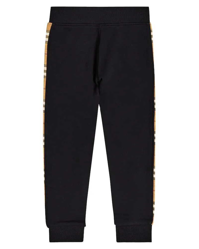 Burberry Jogginghose Vintage Check aus Baumwolle Schwarz